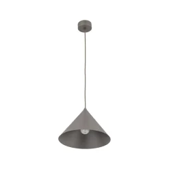 Lampade A Sospensione-Selezionato da Mazzolaluce Lampada a sospensione cono 26 cm metallo marrone per cucina
