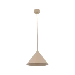 Lampade A Sospensione-Selezionato da Mazzolaluce Lampada a sospensione cono 26 cm metallo sabbia per cucina