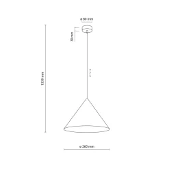 Lampade A Sospensione-Selezionato da Mazzolaluce Lampada a sospensione cono 26 cm metallo sabbia per cucina