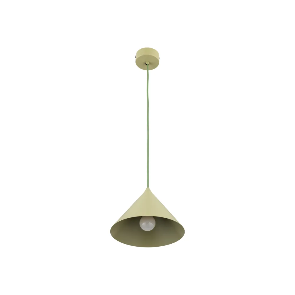 Lampade A Sospensione-Selezionato da Mazzolaluce Lampada a sospensione cono 21 cm verde di metallo