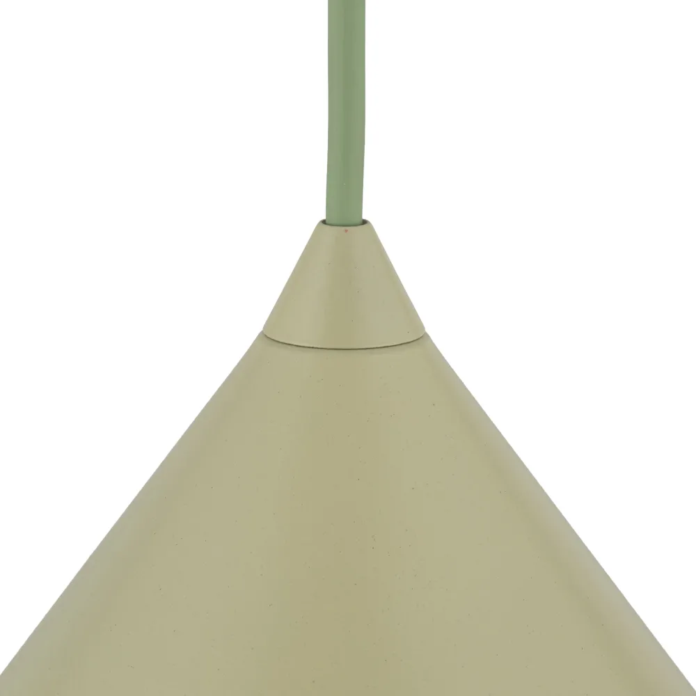 Lampade A Sospensione-Selezionato da Mazzolaluce Lampada a sospensione cono 21 cm verde di metallo