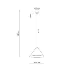 Lampade A Sospensione-Selezionato da Mazzolaluce Lampada a sospensione cono 21 cm verde di metallo