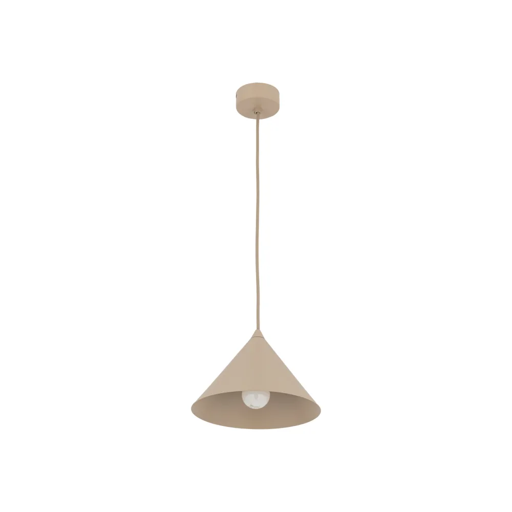 Lampade A Sospensione-Selezionato da Mazzolaluce Lampada a sospensione cono 21 cm sabbia per cucina