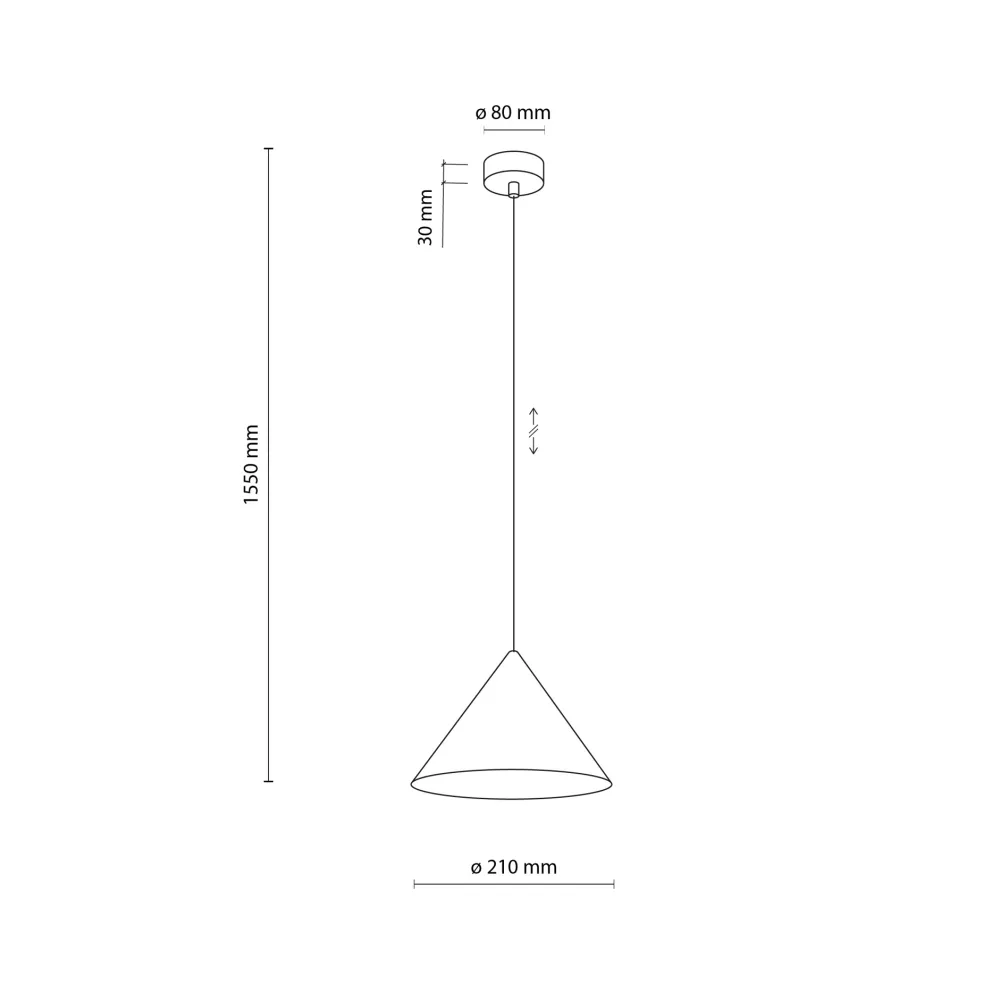 Lampade A Sospensione-Selezionato da Mazzolaluce Lampada a sospensione cono 21 cm sabbia per cucina