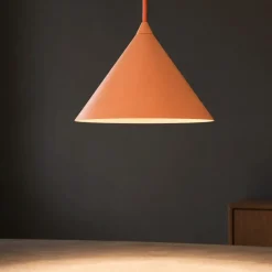 Lampade A Sospensione-Selezionato da Mazzolaluce Lampada a sospensione cono 21 cm arancione in metallo