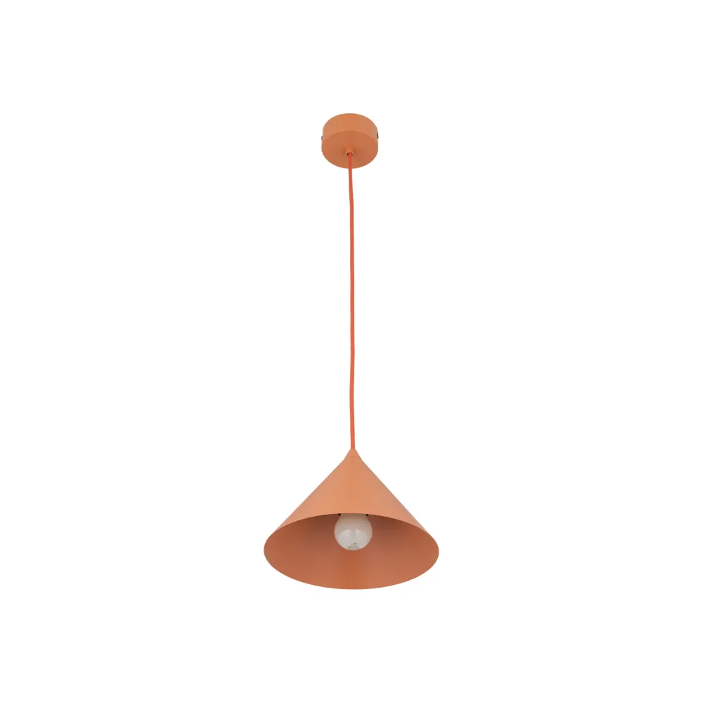 Lampade A Sospensione-Selezionato da Mazzolaluce Lampada a sospensione cono 21 cm arancione in metallo