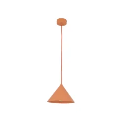 Lampade A Sospensione-Selezionato da Mazzolaluce Lampada a sospensione cono 21 cm arancione in metallo