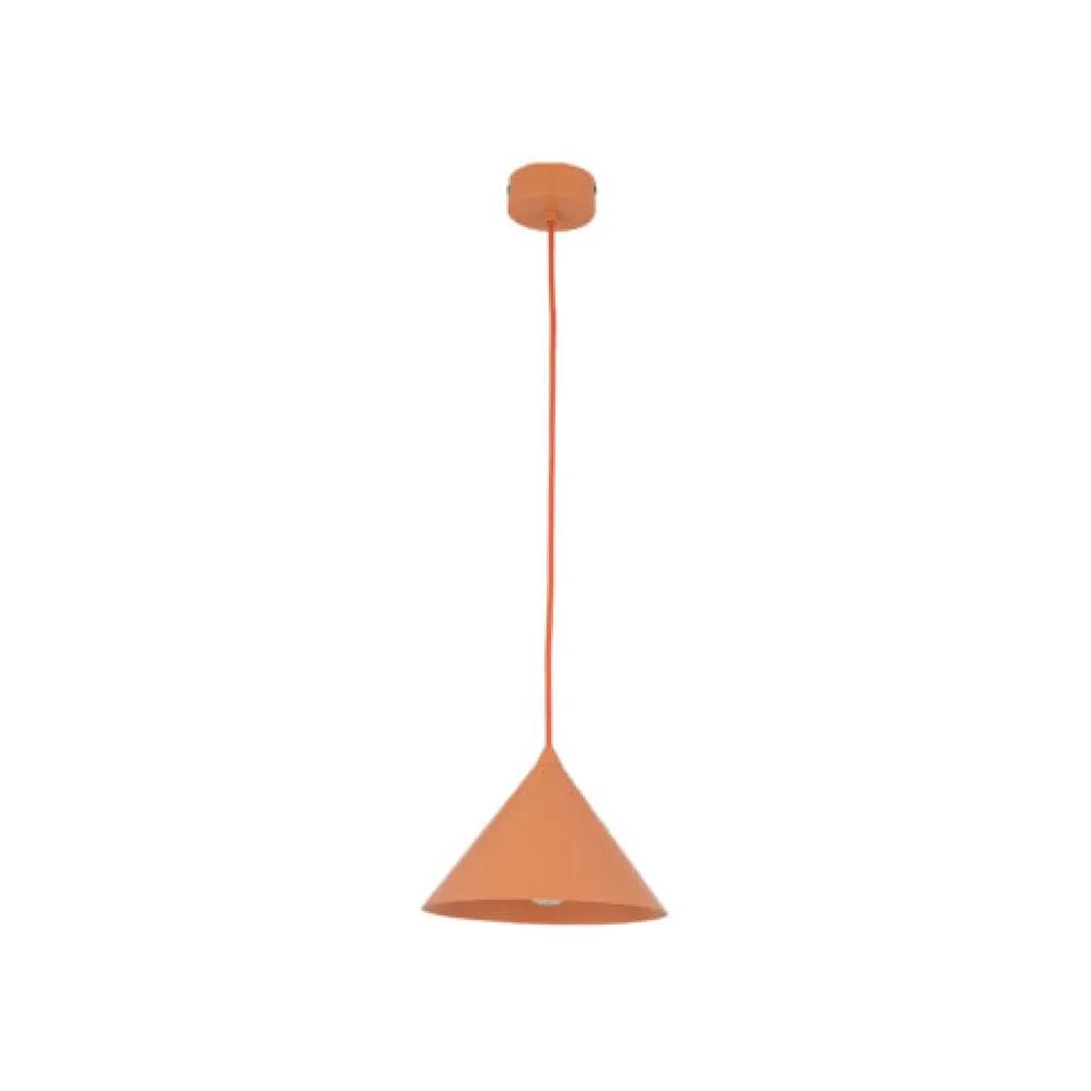 Lampade A Sospensione-Selezionato da Mazzolaluce Lampada a sospensione cono 21 cm arancione in metallo