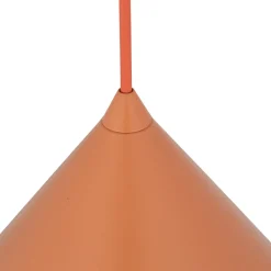 Lampade A Sospensione-Selezionato da Mazzolaluce Lampada a sospensione cono 21 cm arancione in metallo