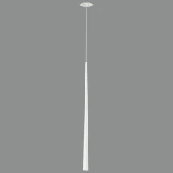 Lampade A Sospensione-Selezionato da Mazzolaluce Lampada a sospensione cono da incasso 5w 3000k metallo bianco