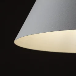 Lampade A Sospensione-Selezionato da Mazzolaluce Lampada a sospensione cono di metallo bianco 26 cm per cucina
