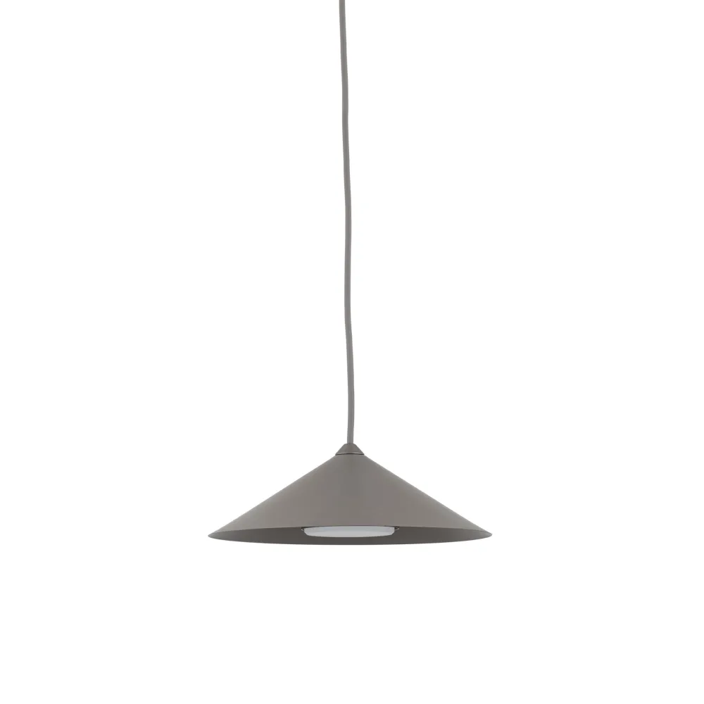 Lampade A Sospensione-Selezionato da Mazzolaluce Lampada a sospensione cono metallo marrone 23 cm per isola cucina