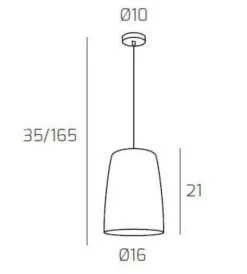 Lampade A Sospensione-Top Light Lampada a sospensione cono vetro rame trasparente shade toplight
