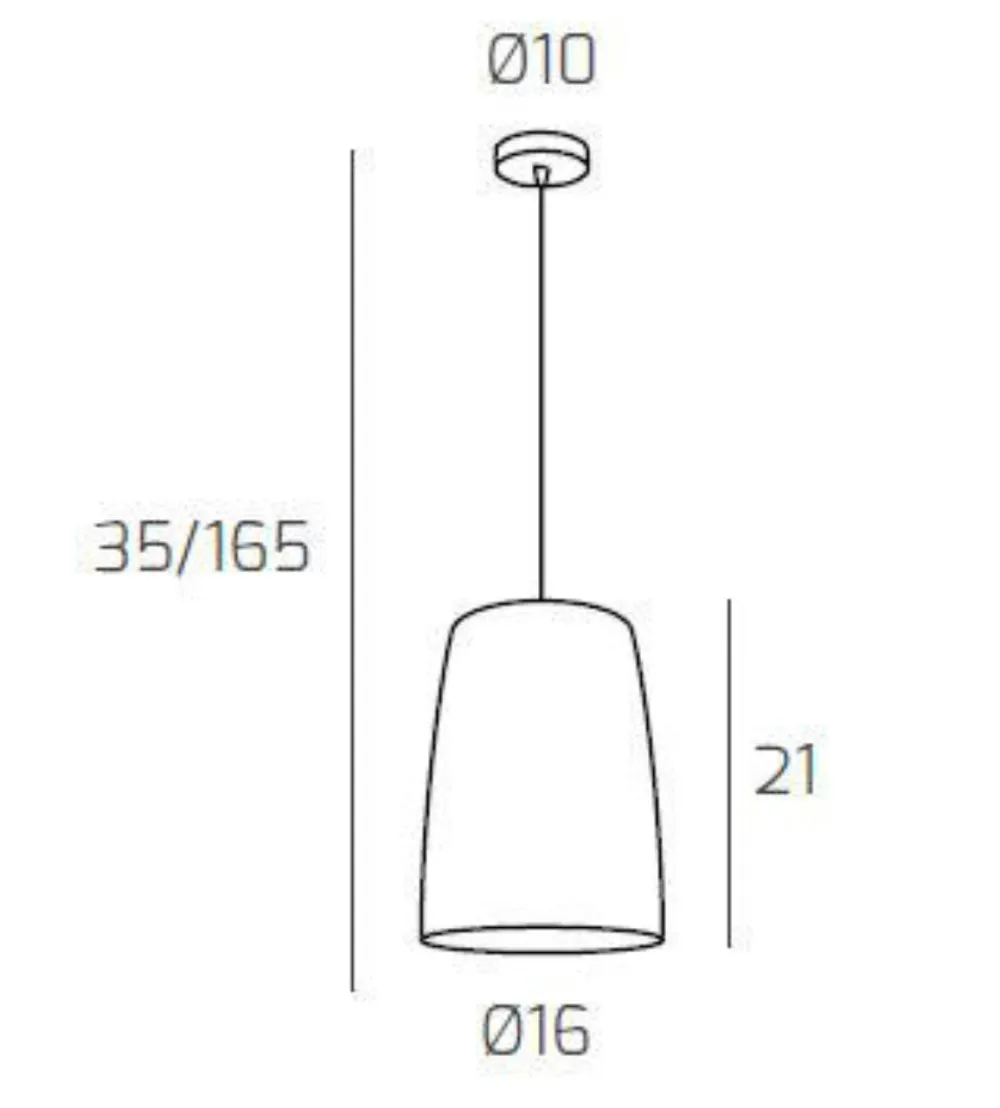 Lampade A Sospensione-Top Light Lampada a sospensione cono vetro rame trasparente shade toplight