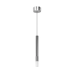 Lampade A Sospensione-Linea Light Lampada a sospensione cromata h25 cm led 2w 3000k puccini ca107dchwdi