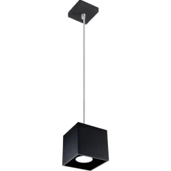 Lampade A Sospensione-Selezionato da Mazzolaluce Lampada a sospensione cubo nero moderna