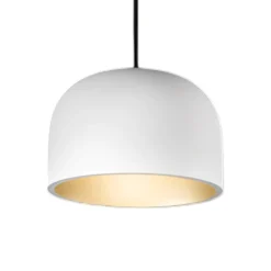 Lampade A Sospensione-Perenz Illuminazione Lampada a sospensione cupola bianco oro yelmo perenz