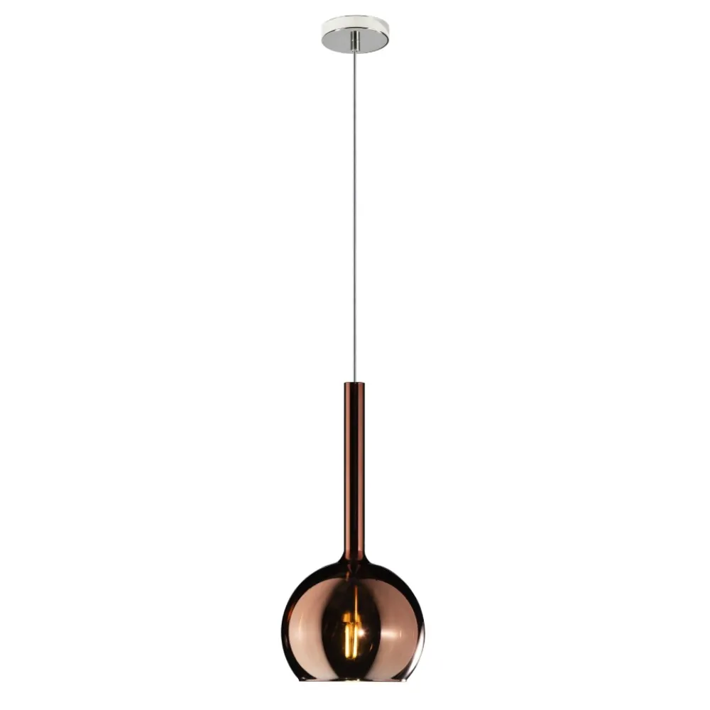 Lampade A Sospensione-Top Light Lampada a sospensione da comodino per stanza da letto vetro rame
