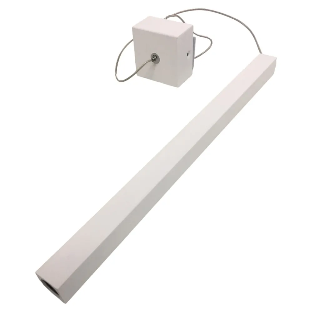 Lampade A Sospensione-Affralux Lampada a sospensione da comodino squadrata bianca led 3w 3000k