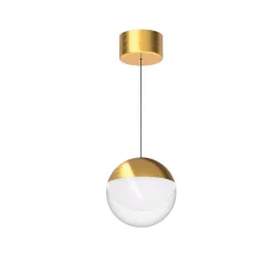 Lampade A Sospensione-Linea Light Lampada a sospensione da comodino sfera oro led 3000k