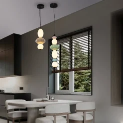 Lampade A Sospensione-Selezionato da Mazzolaluce Lampada a sospensione da cucina moderna in vetro ceramica led 3000k