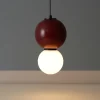 Lampade A Sospensione-Selezionato da Mazzolaluce Lampada a sospensione da cucina bordeaux diametro 18cm led 3000k