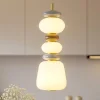 Lampade A Sospensione-Selezionato da Mazzolaluce Lampada a sospensione da cucina moderna in porcellana e vetro