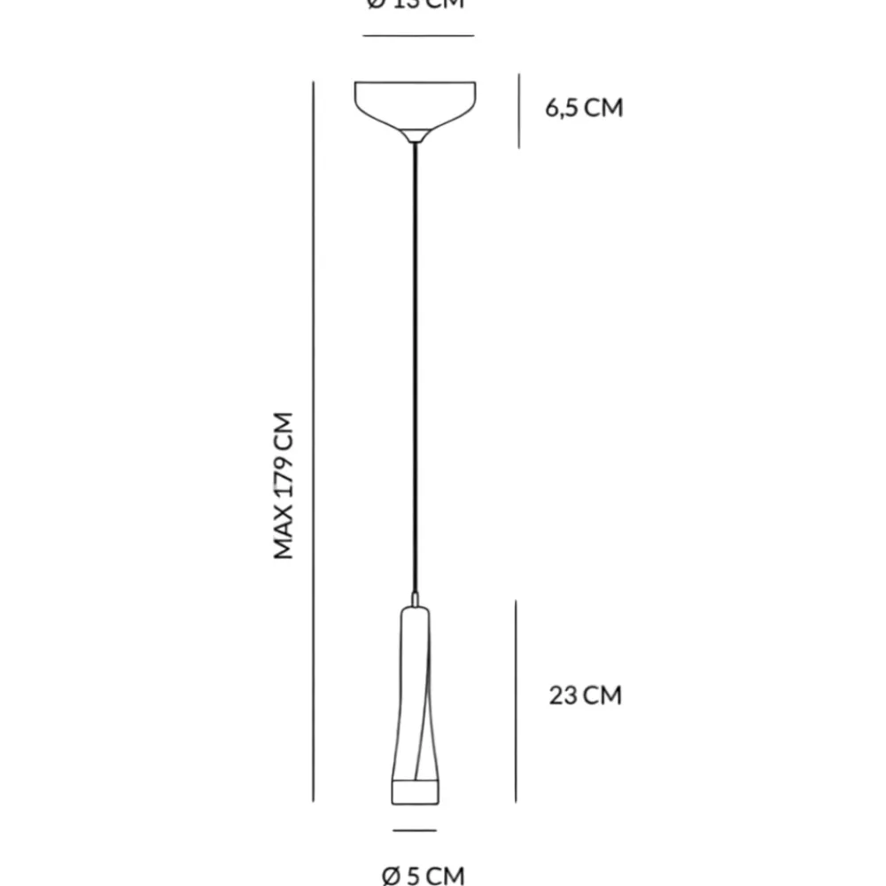 Lampade A Sospensione-Vivida International Lampada a sospensione design moderna oro rosa twist vivida led 5w 3000k fp