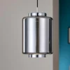 Lampade A Sospensione-Selezionato da Mazzolaluce Lampada a sospensione design vetro cromo grafite