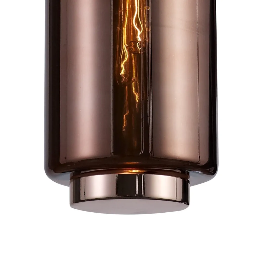 Lampade A Sospensione-Selezionato da Mazzolaluce Lampada a sospensione design moderno cilindro vetro rame