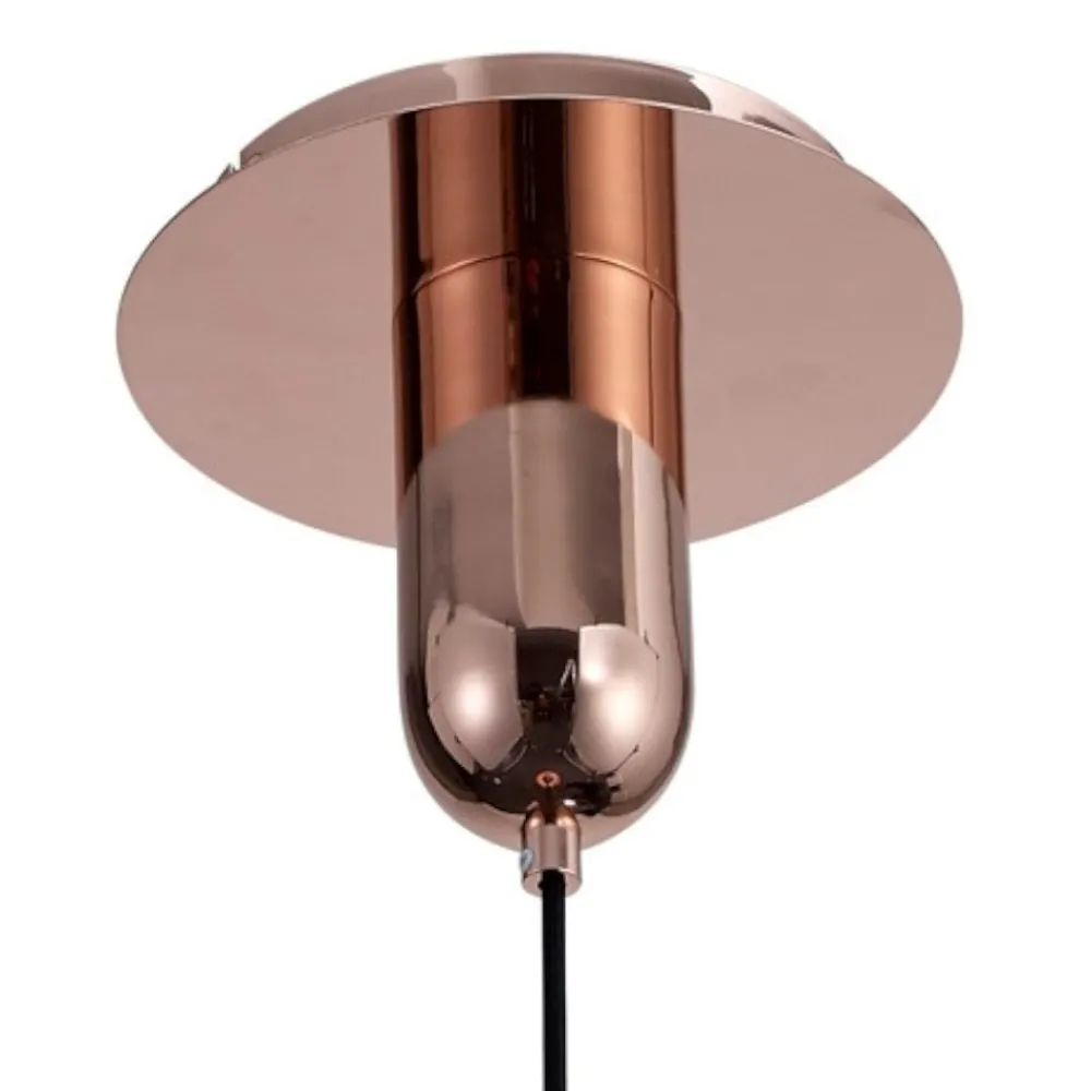 Lampade A Sospensione-Selezionato da Mazzolaluce Lampada a sospensione design moderno cilindro vetro rame