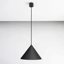 Lampade A Sospensione-Vivida International Lampada a sospensione design cono antracite vivida luminelle 30cm