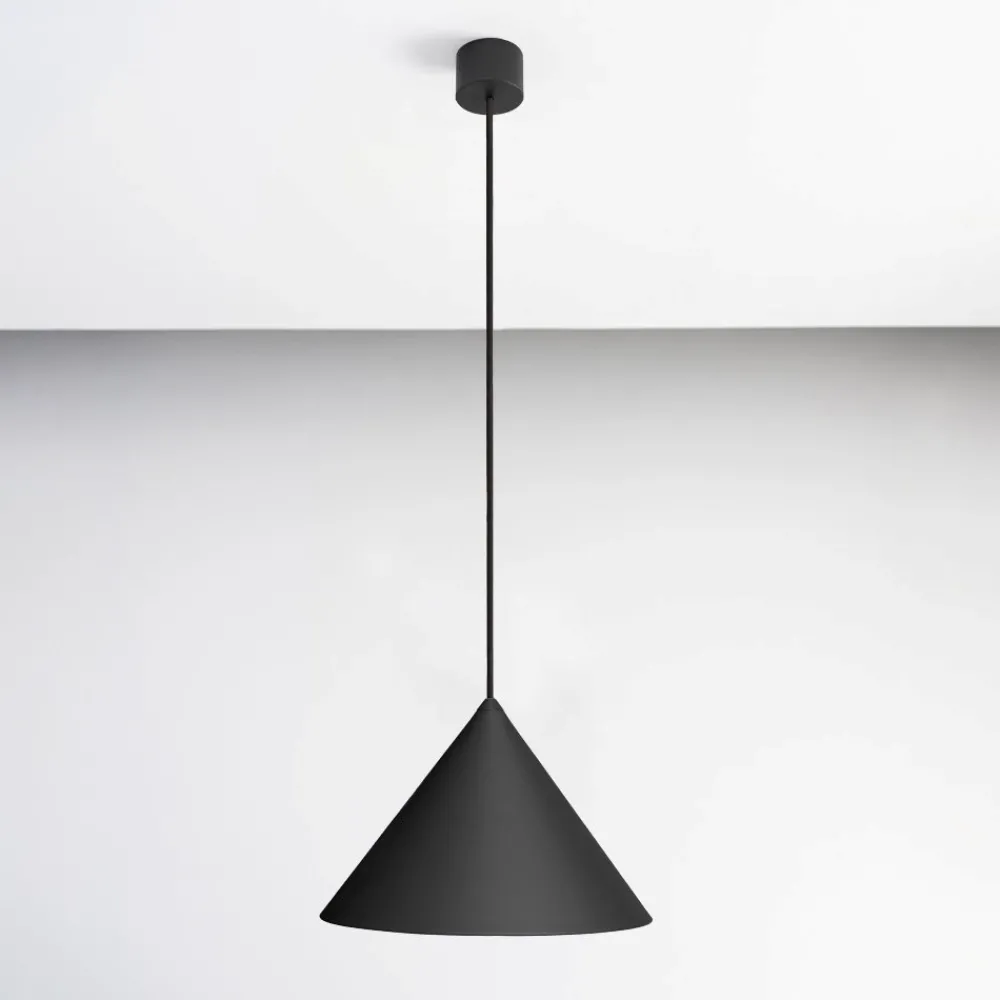Lampade A Sospensione-Vivida International Lampada a sospensione design cono antracite vivida luminelle 30cm