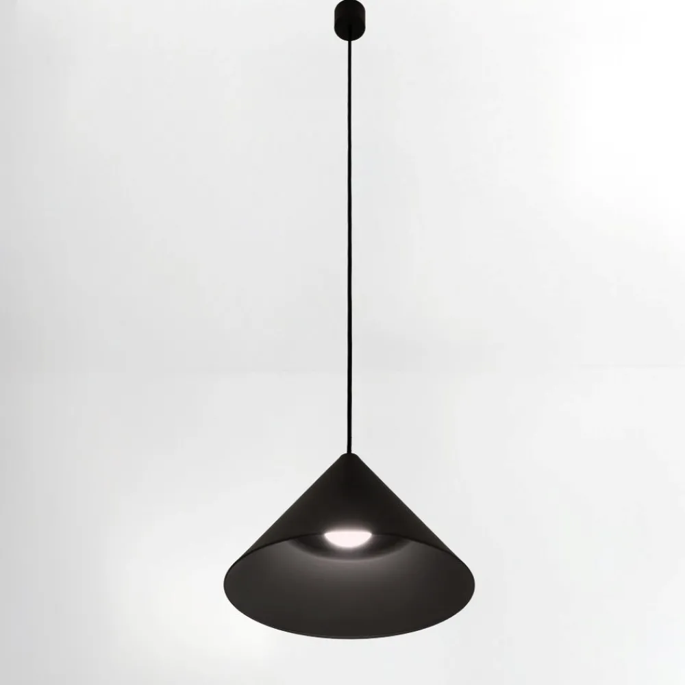 Lampade A Sospensione-Vivida International Lampada a sospensione design cono antracite vivida luminelle 30cm