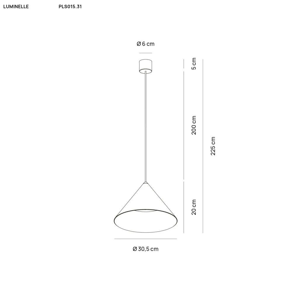 Lampade A Sospensione-Vivida International Lampada a sospensione design cono antracite vivida luminelle 30cm