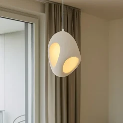 Lampade A Sospensione-Selezionato da Mazzolaluce Lampada a sospensione design moderno resina bianca