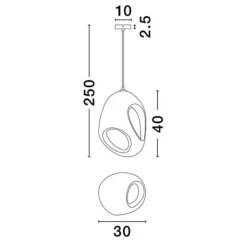 Lampade A Sospensione-Selezionato da Mazzolaluce Lampada a sospensione design moderno resina bianca