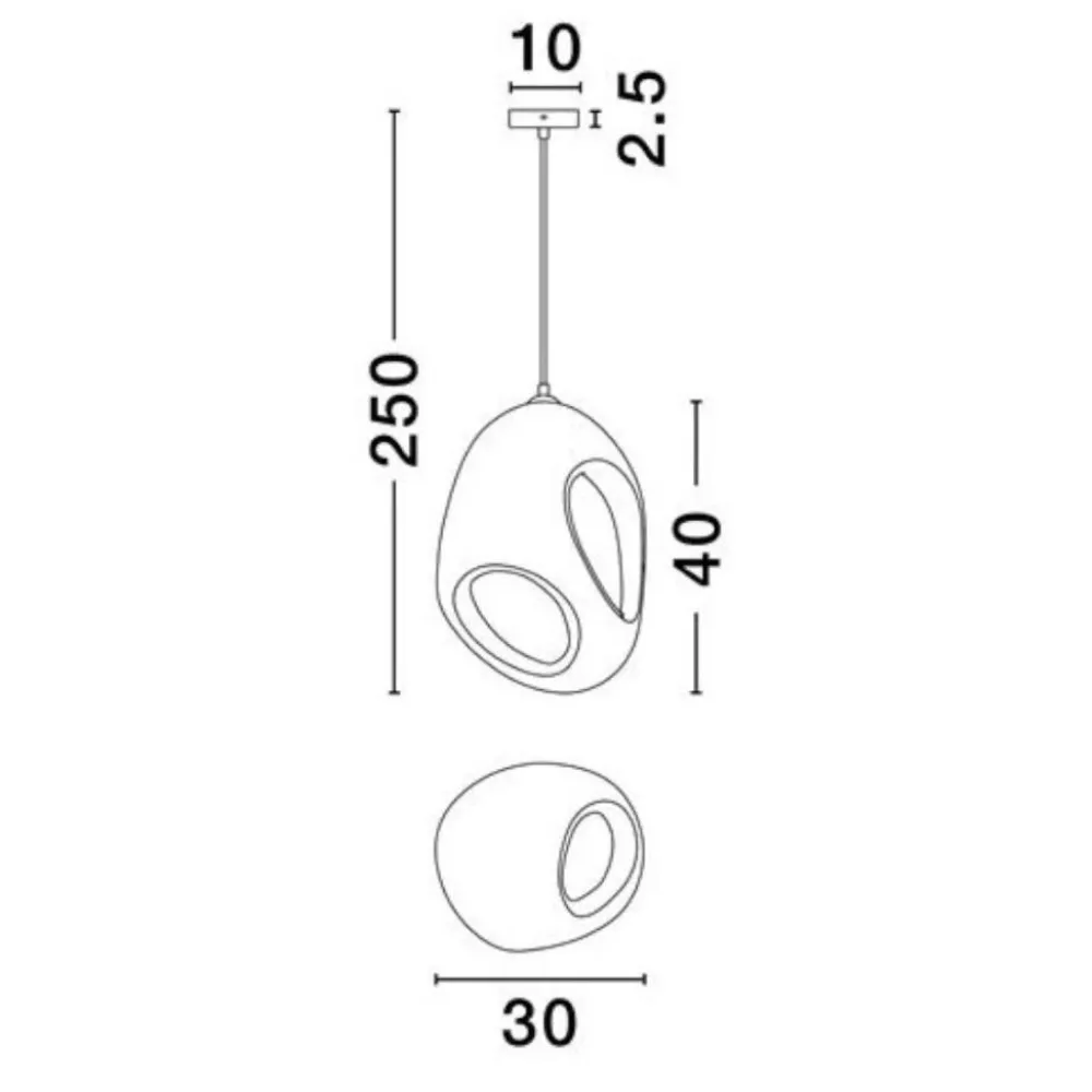 Lampade A Sospensione-Selezionato da Mazzolaluce Lampada a sospensione design moderno resina bianca
