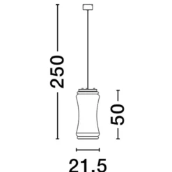 Lampade A Sospensione-Selezionato da Mazzolaluce Lampada a sospensione design di vetro con sensore di movimento