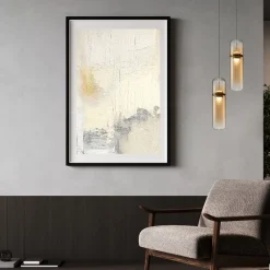 Lampade A Sospensione-Selezionato da Mazzolaluce Lampada a sospensione design moderna capsula in vetro ambra led 3000k dimmerabile