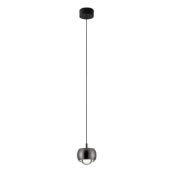 Lampade A Sospensione-Selezionato da Mazzolaluce Lampada a sospensione design moderna sfera cromo scuro