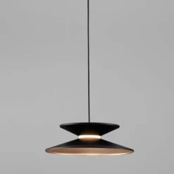 Lampade A Sospensione-Selezionato da Mazzolaluce Lampada a sospensione design moderna nero oro led 5w 3000k