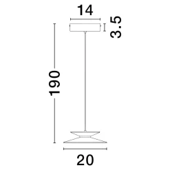 Lampade A Sospensione-Selezionato da Mazzolaluce Lampada a sospensione design moderna nero oro led 5w 3000k