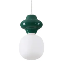 Lampade A Sospensione-Selezionato da Mazzolaluce Lampada a sospensione di ceramica verde design moderna