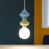 Lampade A Sospensione-Selezionato da Mazzolaluce Lampada a sospensione di ceramica verde celeste pastello moderna