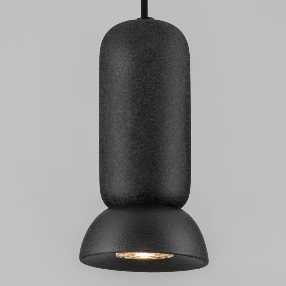 Lampade A Sospensione-Selezionato da Mazzolaluce Lampada a sospensione di ceramica nera design moderna