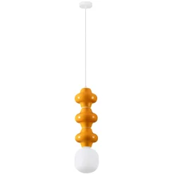 Lampade A Sospensione-Selezionato da Mazzolaluce Lampada a sospensione di ceramica arancione moderna