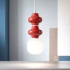 Lampade A Sospensione-Selezionato da Mazzolaluce Lampada a sospensione di ceramica design moderna rosso pastello