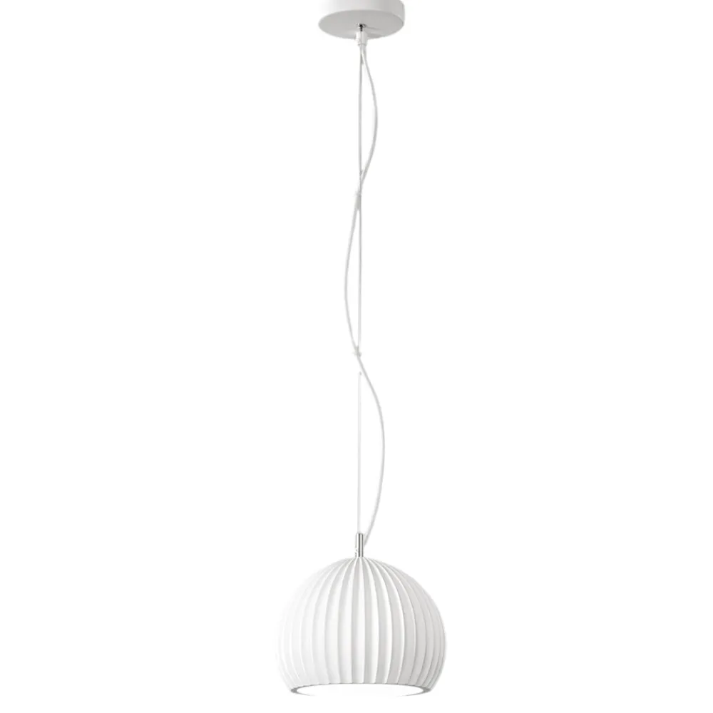Lampade A Sospensione-Perenz Illuminazione Lampada a sospensione di gesso bianco verniciabile minea perenz