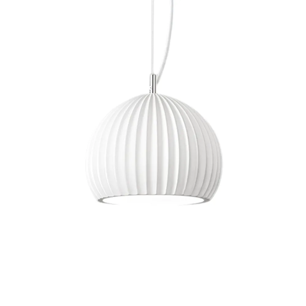 Lampade A Sospensione-Perenz Illuminazione Lampada a sospensione di gesso bianco verniciabile minea perenz